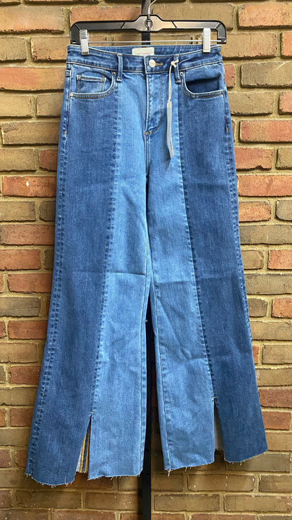 Two Tone Split Jeans 