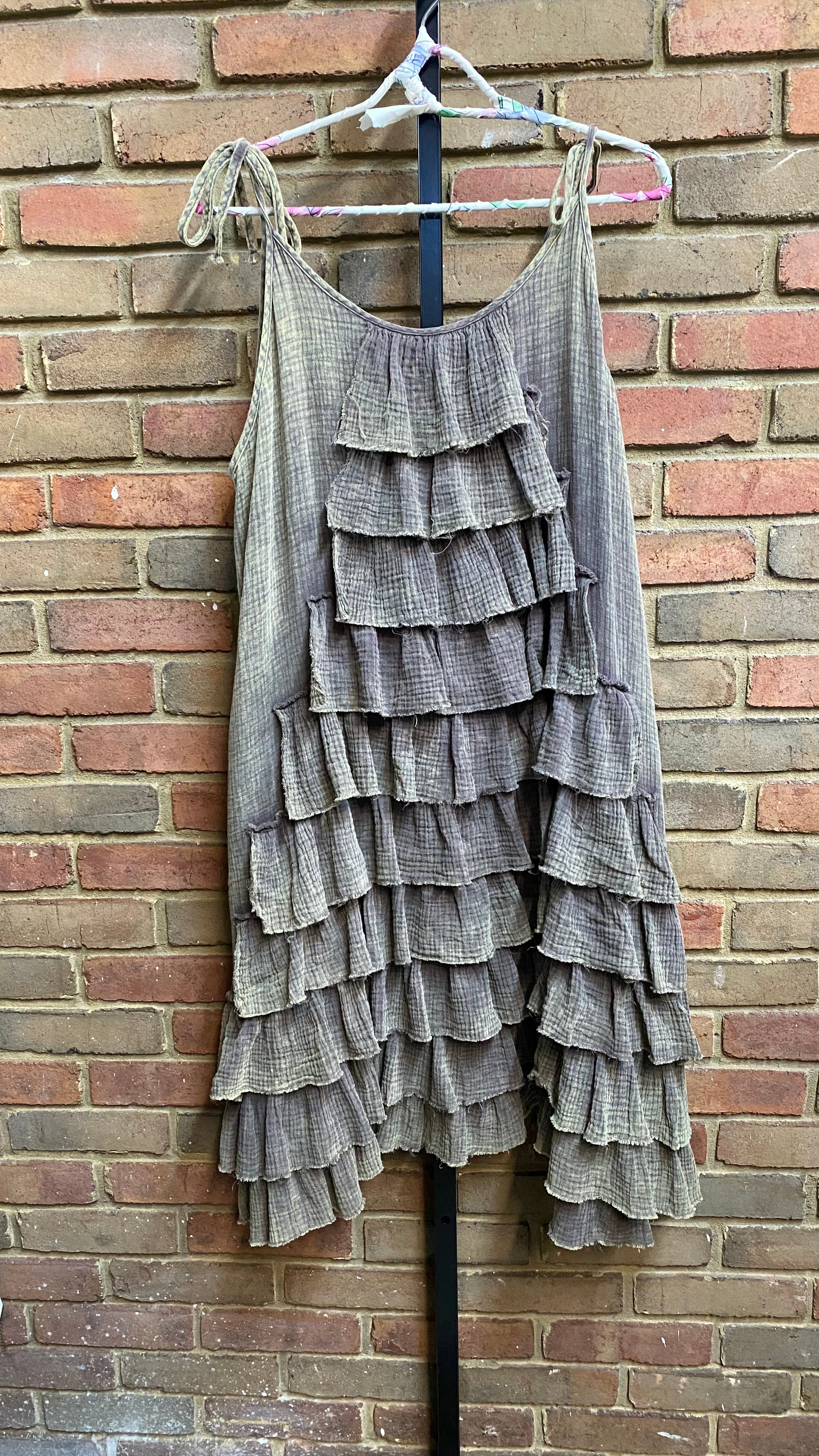 Burlap Linen Dress