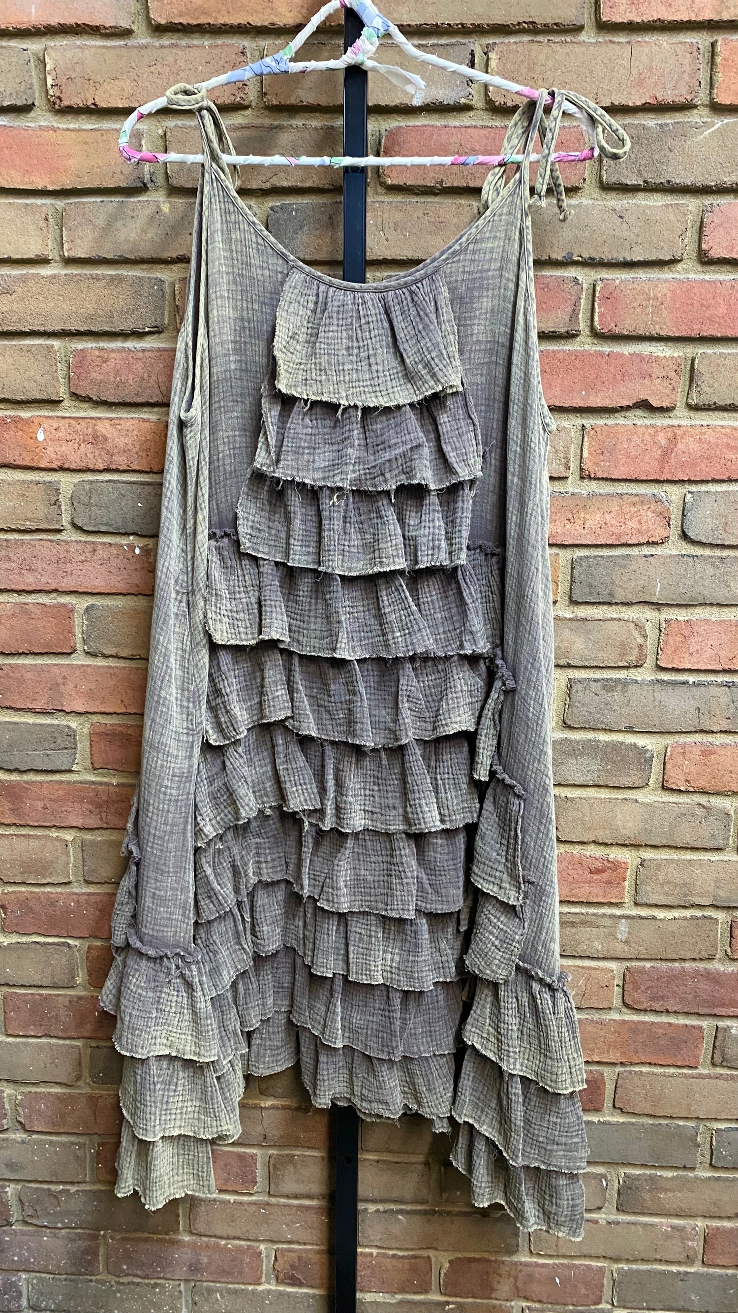 Burlap Linen Dress