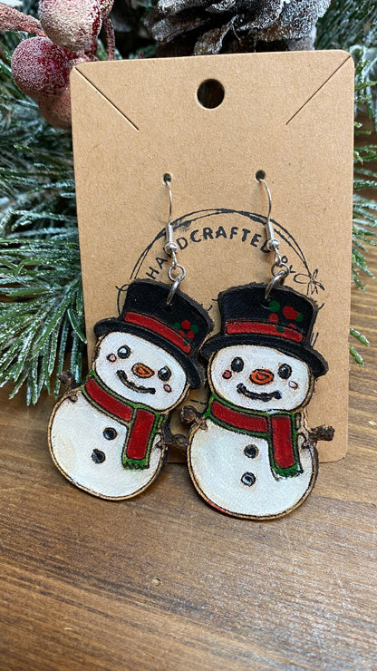 Holiday Leather Earrings