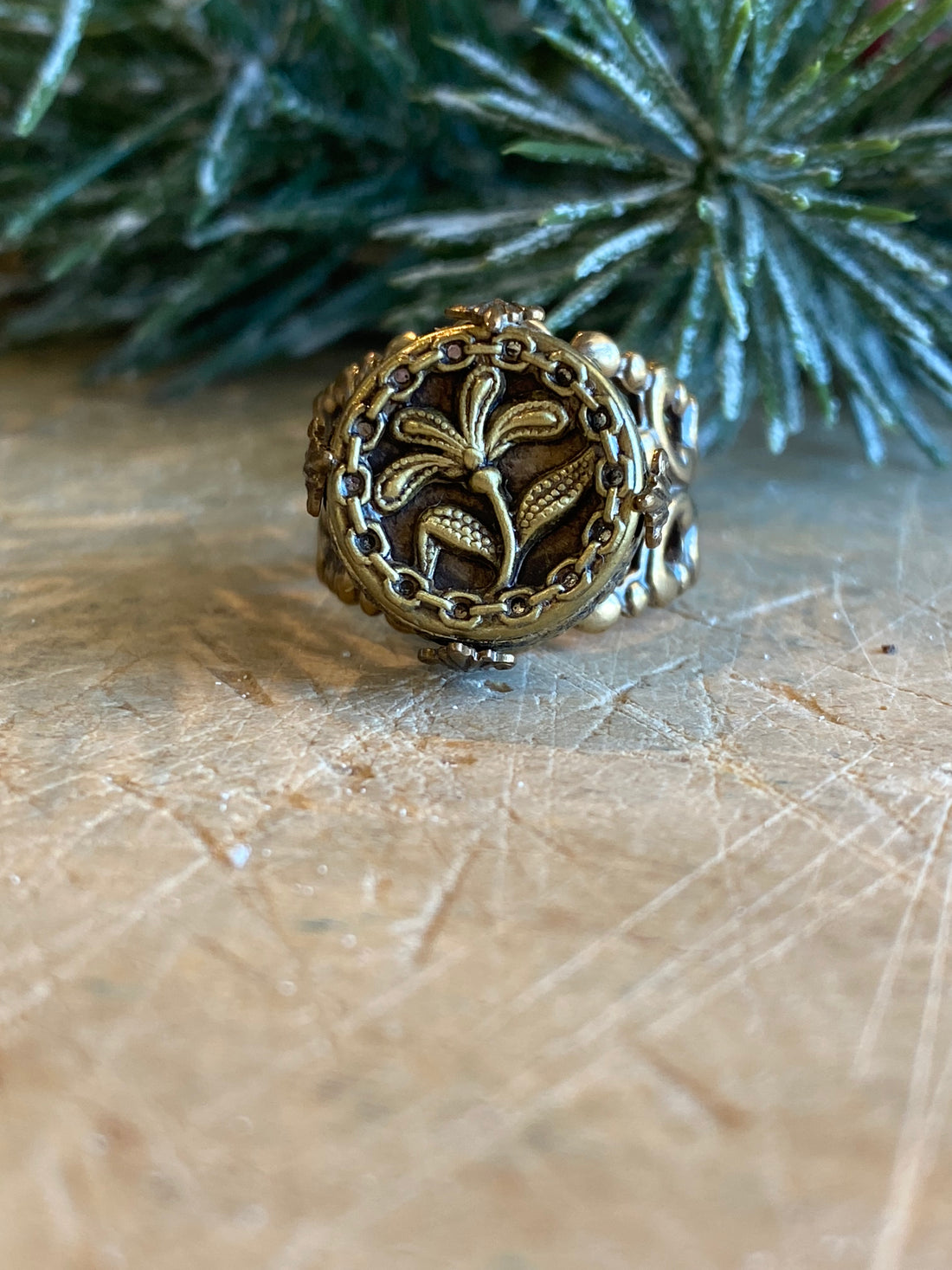 Antique Button Ring