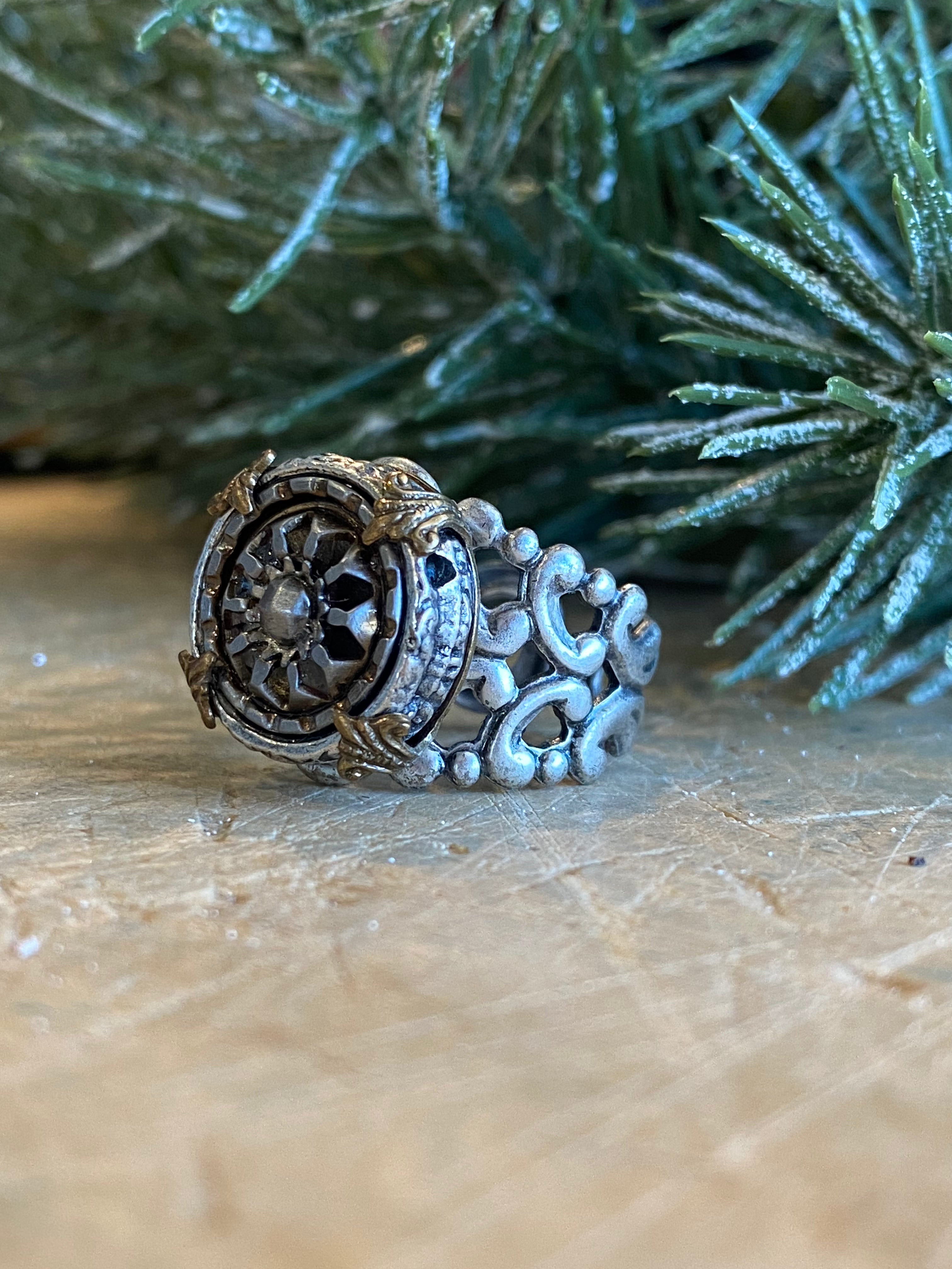 Antique Button Ring