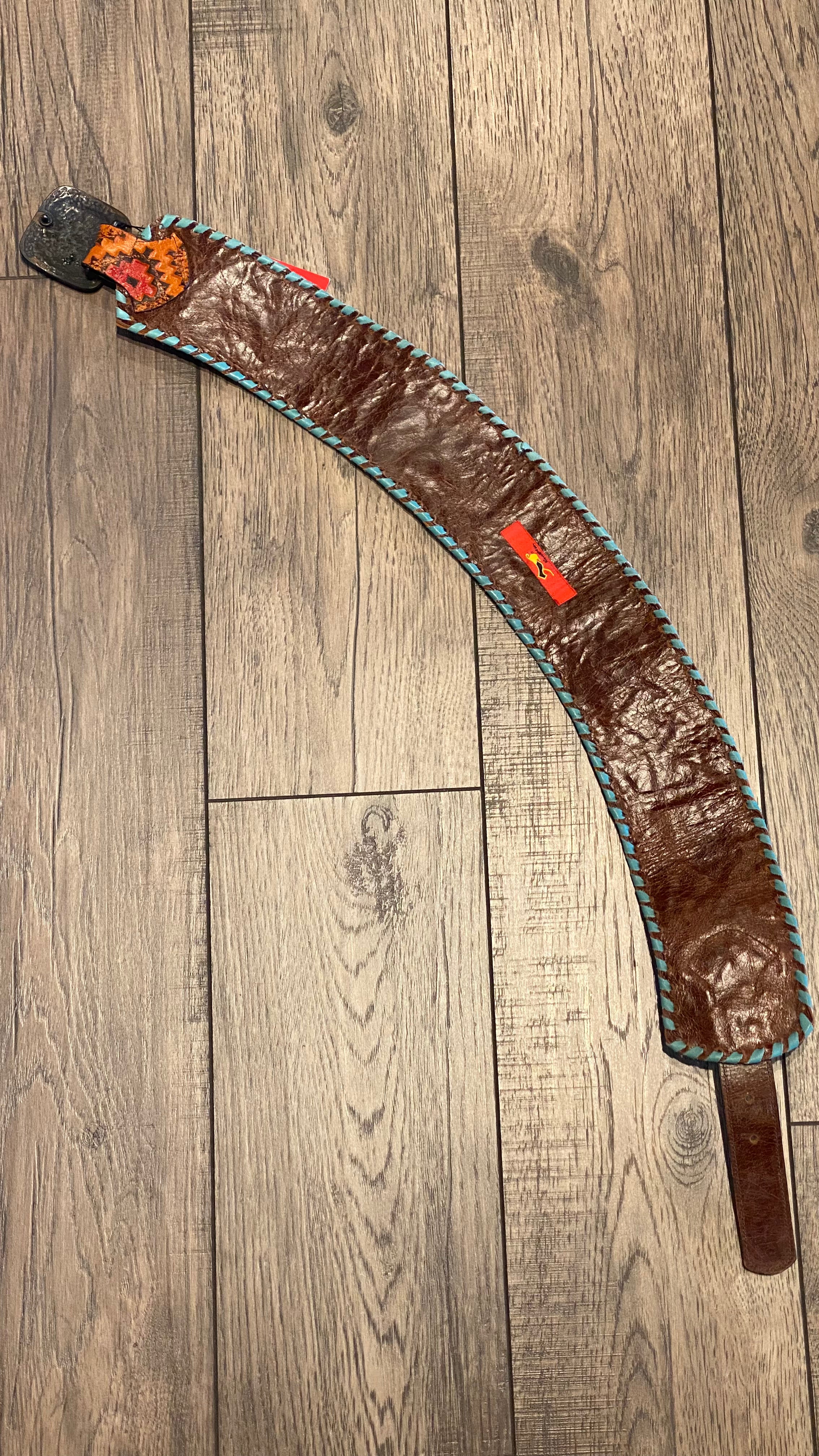 KurtMen Orange/Turquoise Belt