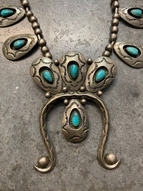 Vintage Squash Blossom Necklace - Vintage Vault Boutique