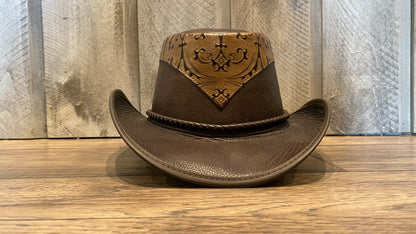 Falcon Leather Cowboy Hat