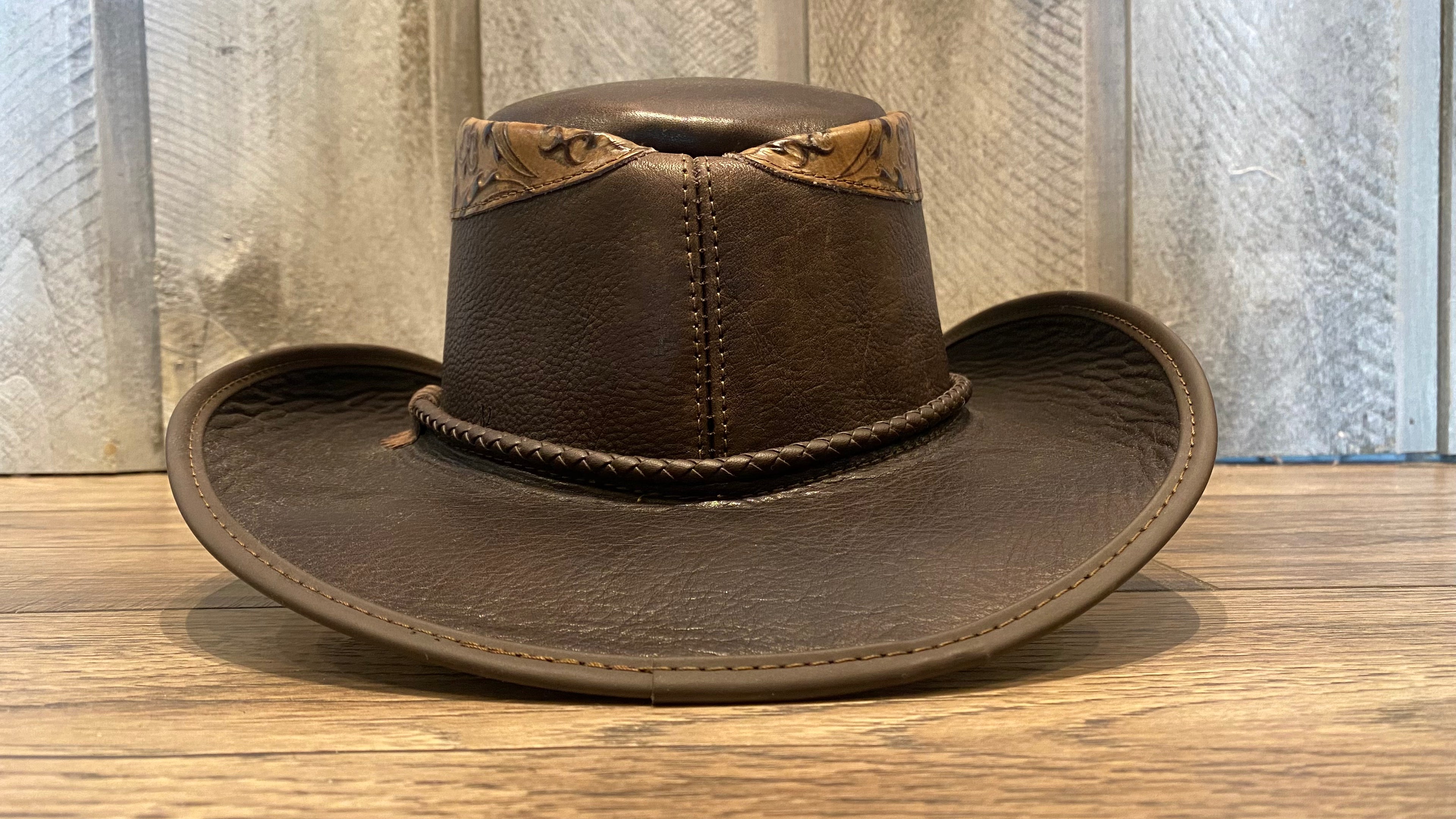 Falcon Leather Cowboy Hat