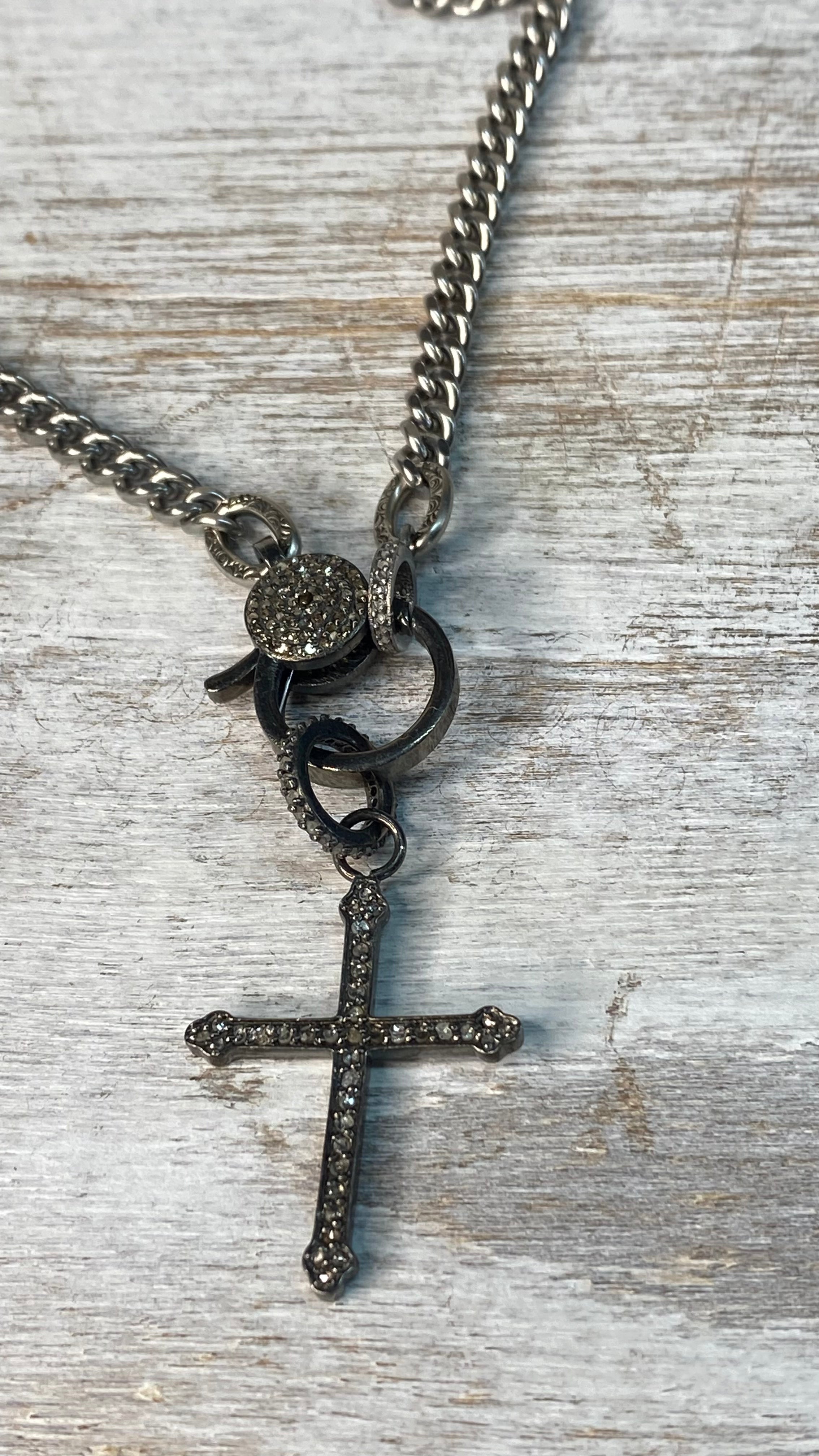 Small Diamond Cross Necklace