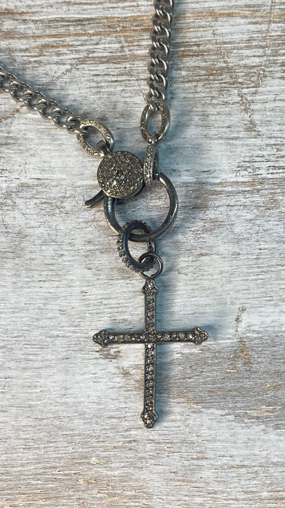 Small Diamond Cross Necklace