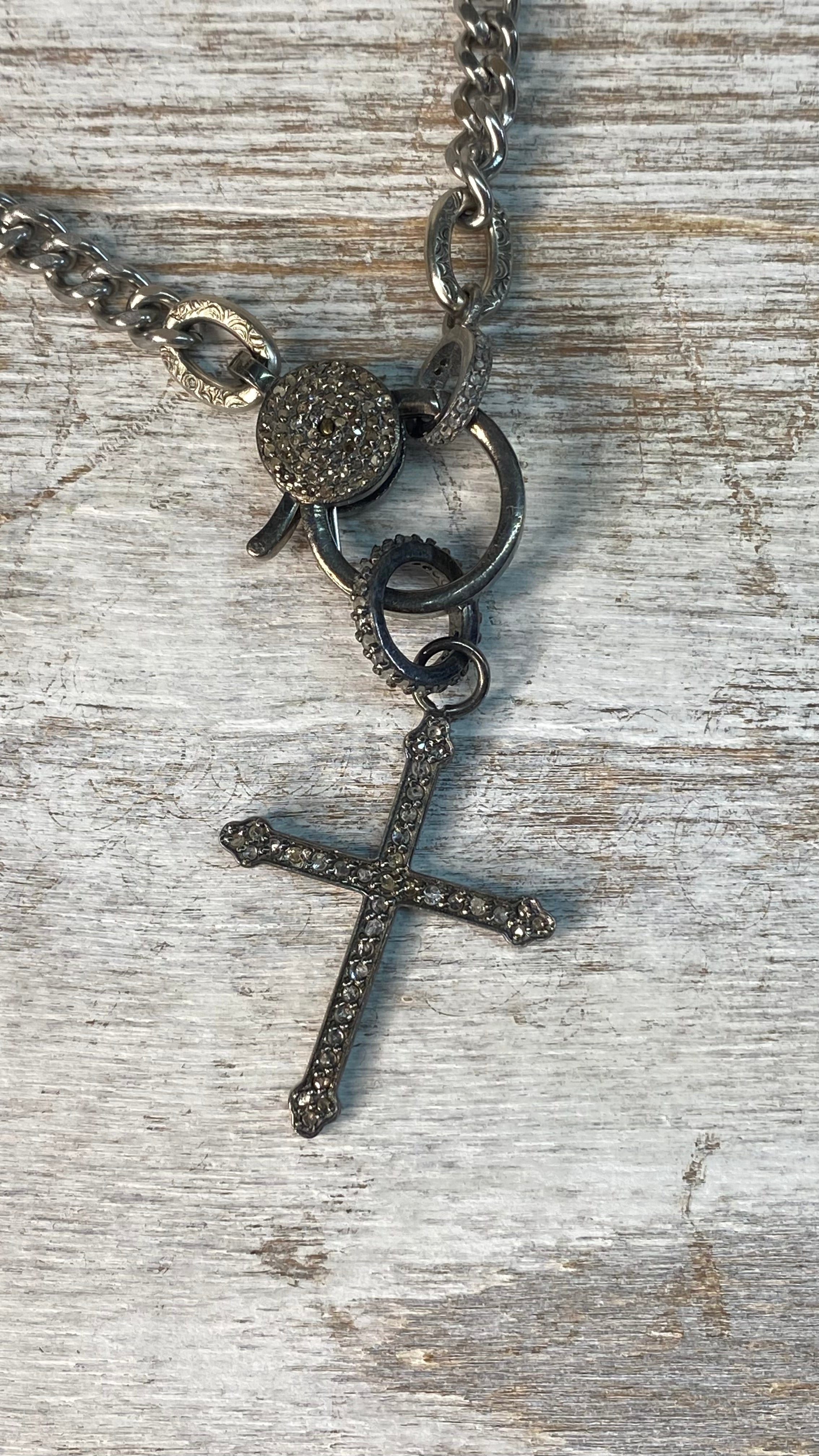 Small Diamond Cross Necklace