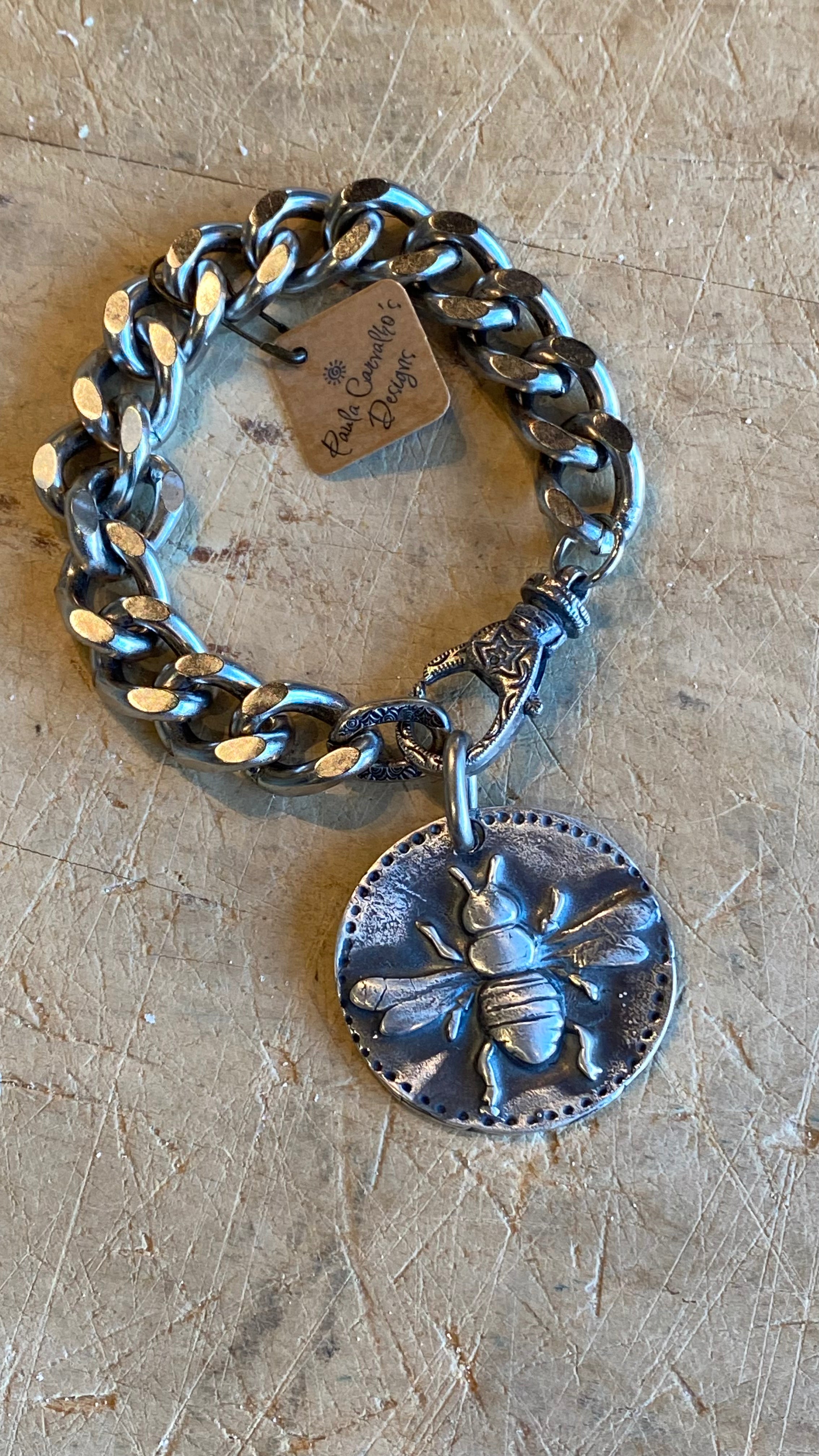 Bee on Chain Bracelet