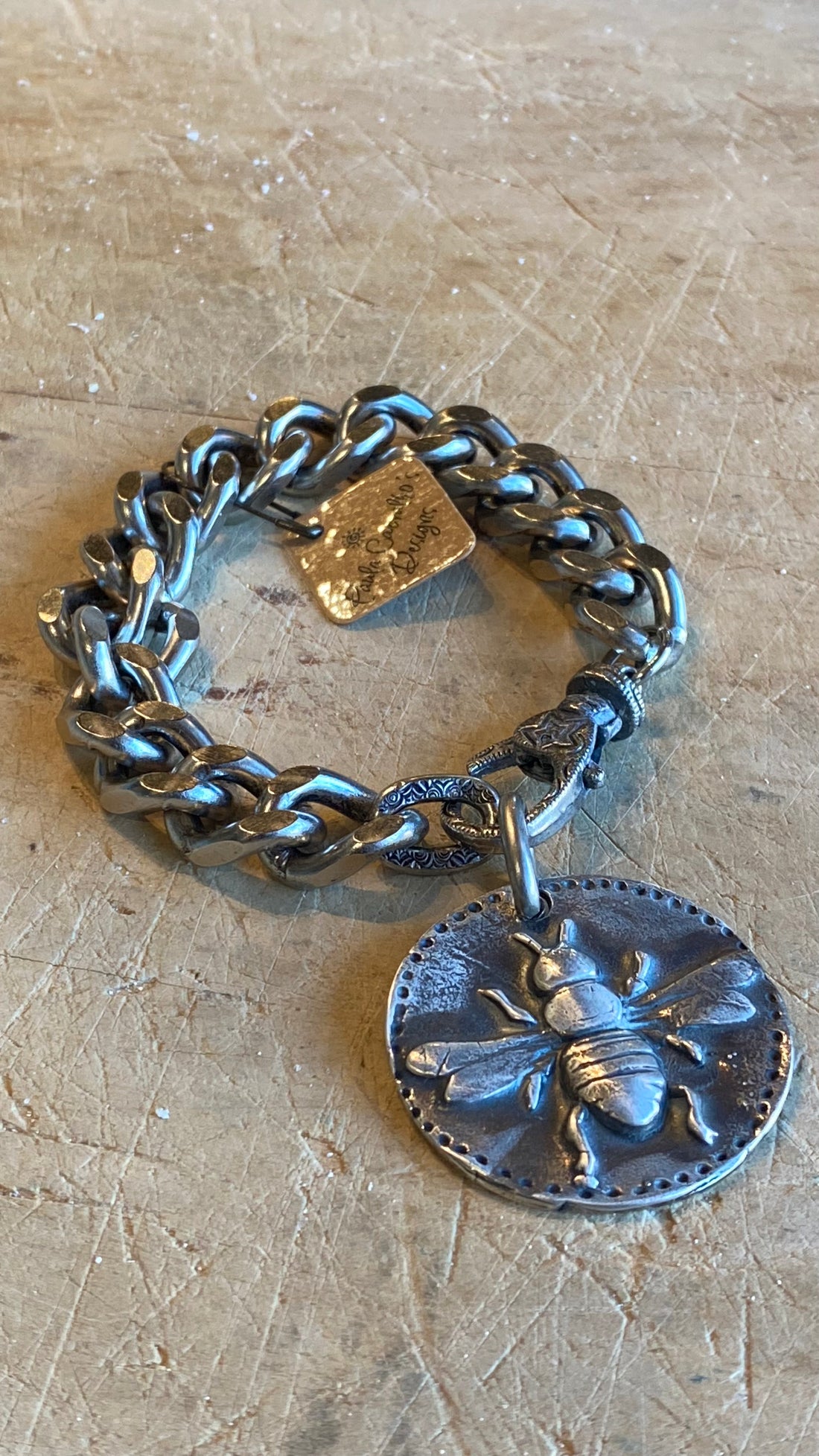 Bee on Chain Bracelet