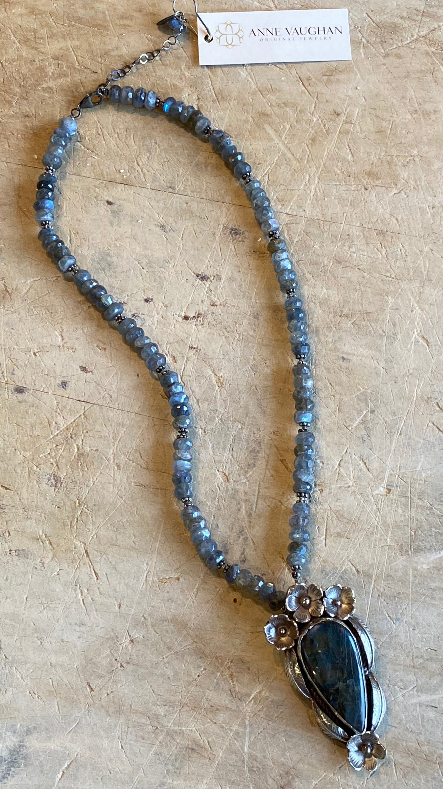 Labradorite and Sterling Silver Necklace