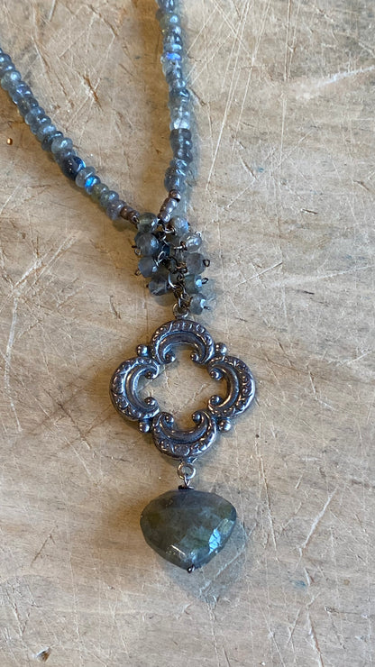 Sterling and Labradorite Necklace