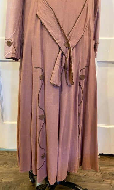 Lost in Love Coat - Dusty Mauve