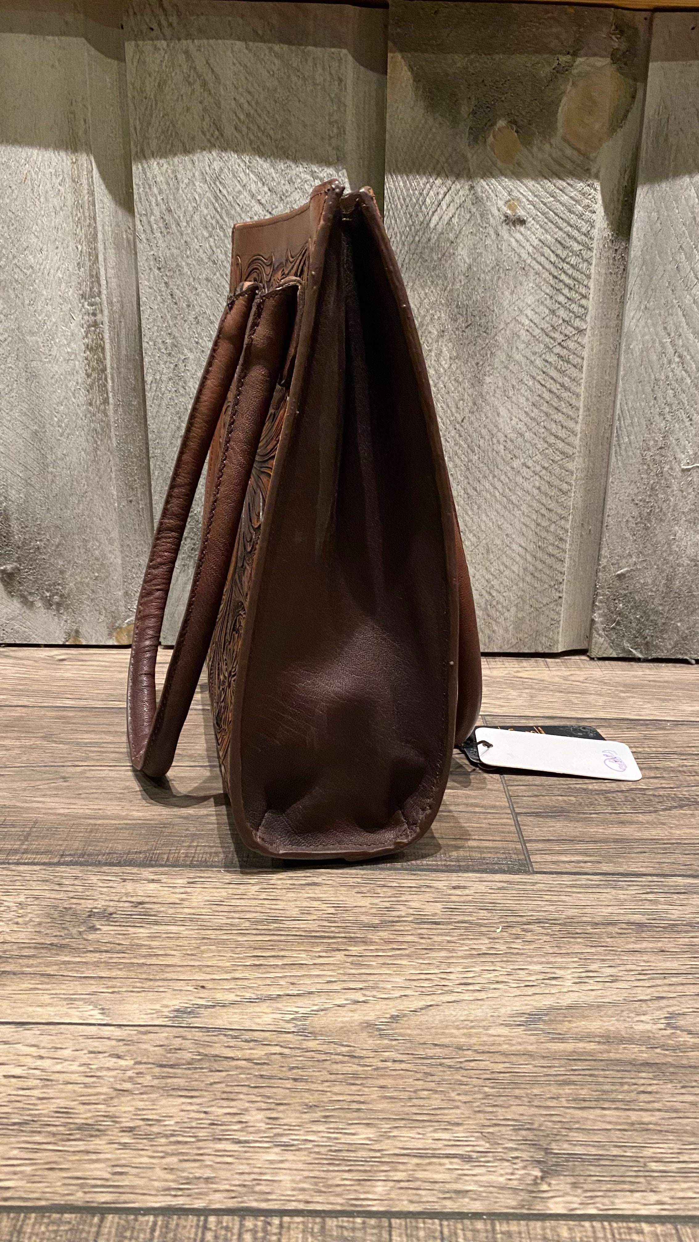 Embossed Leather Tote