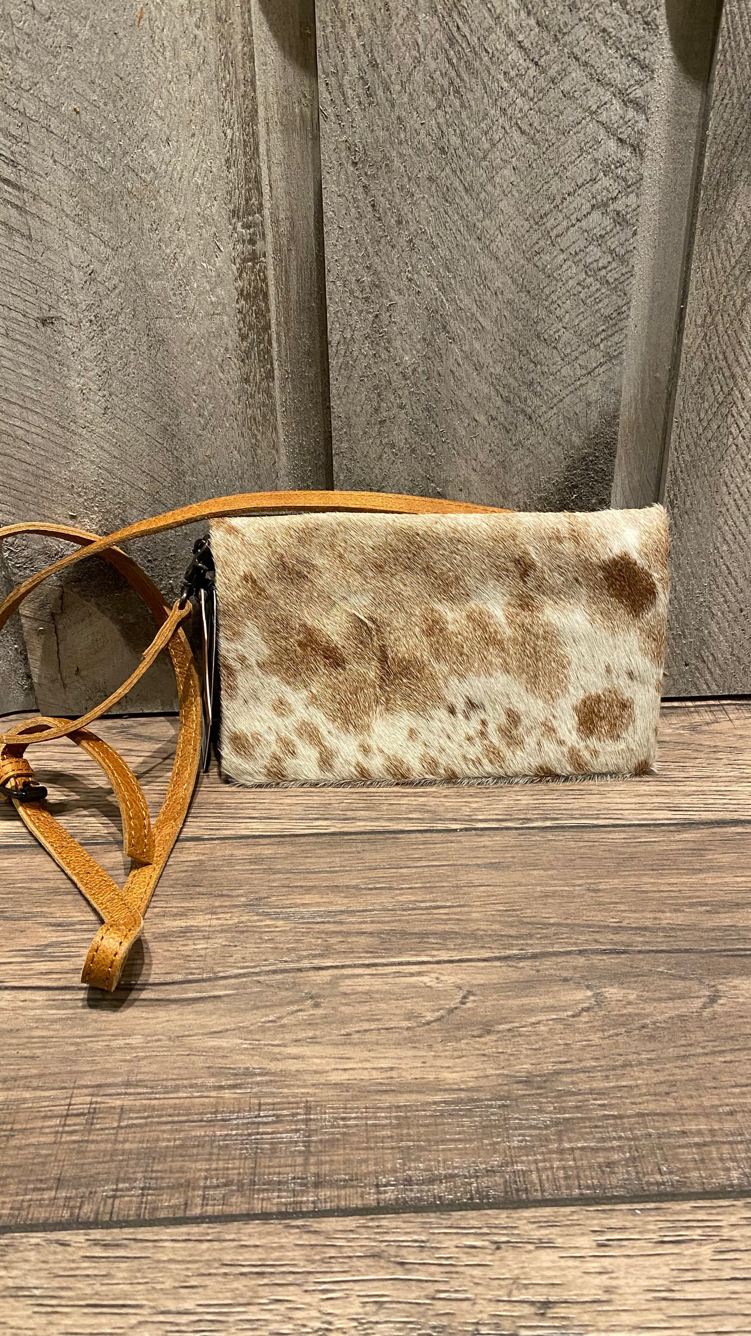 Cowhide Crossbody Wallet