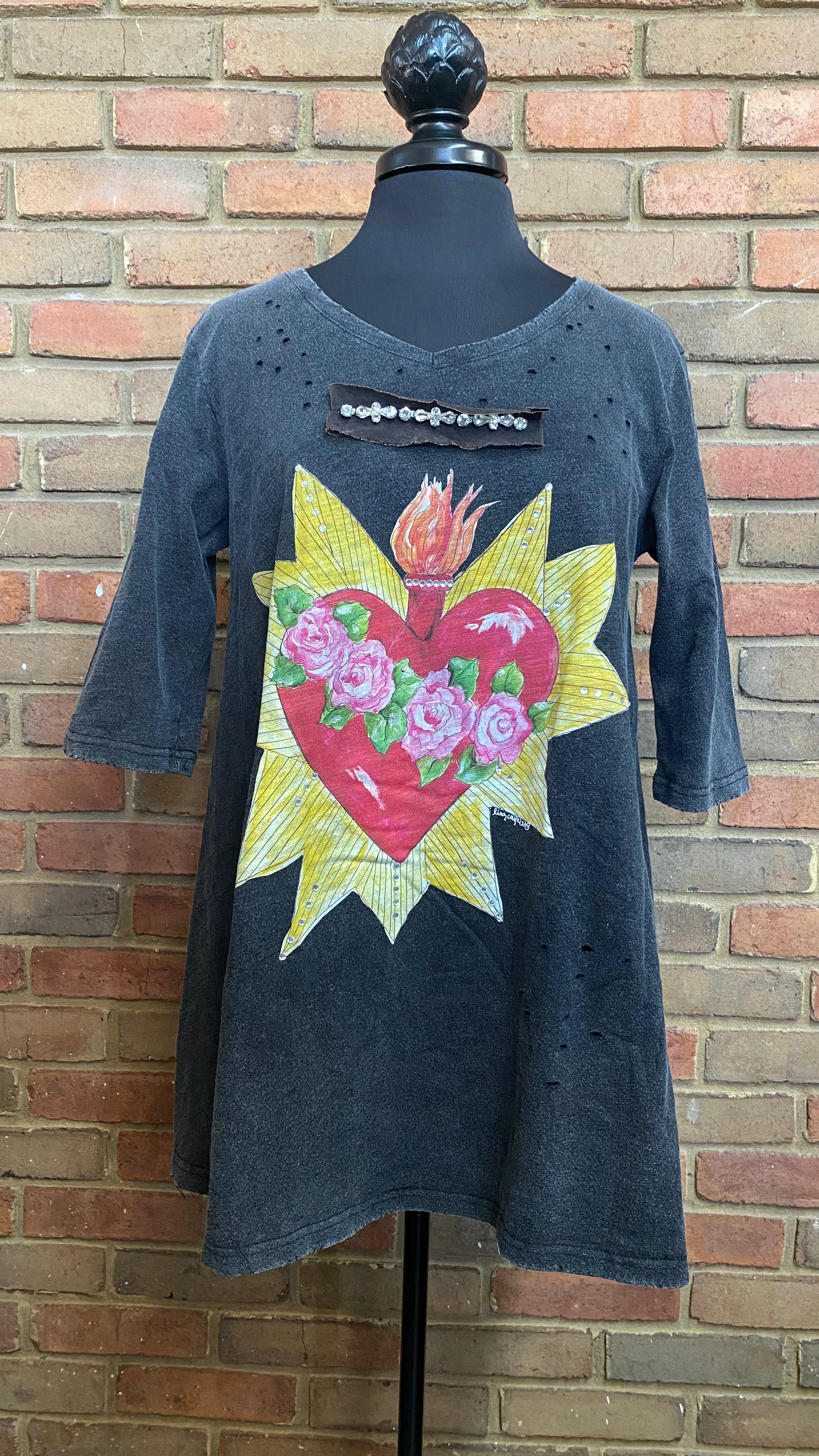 Flaming Heart Tee