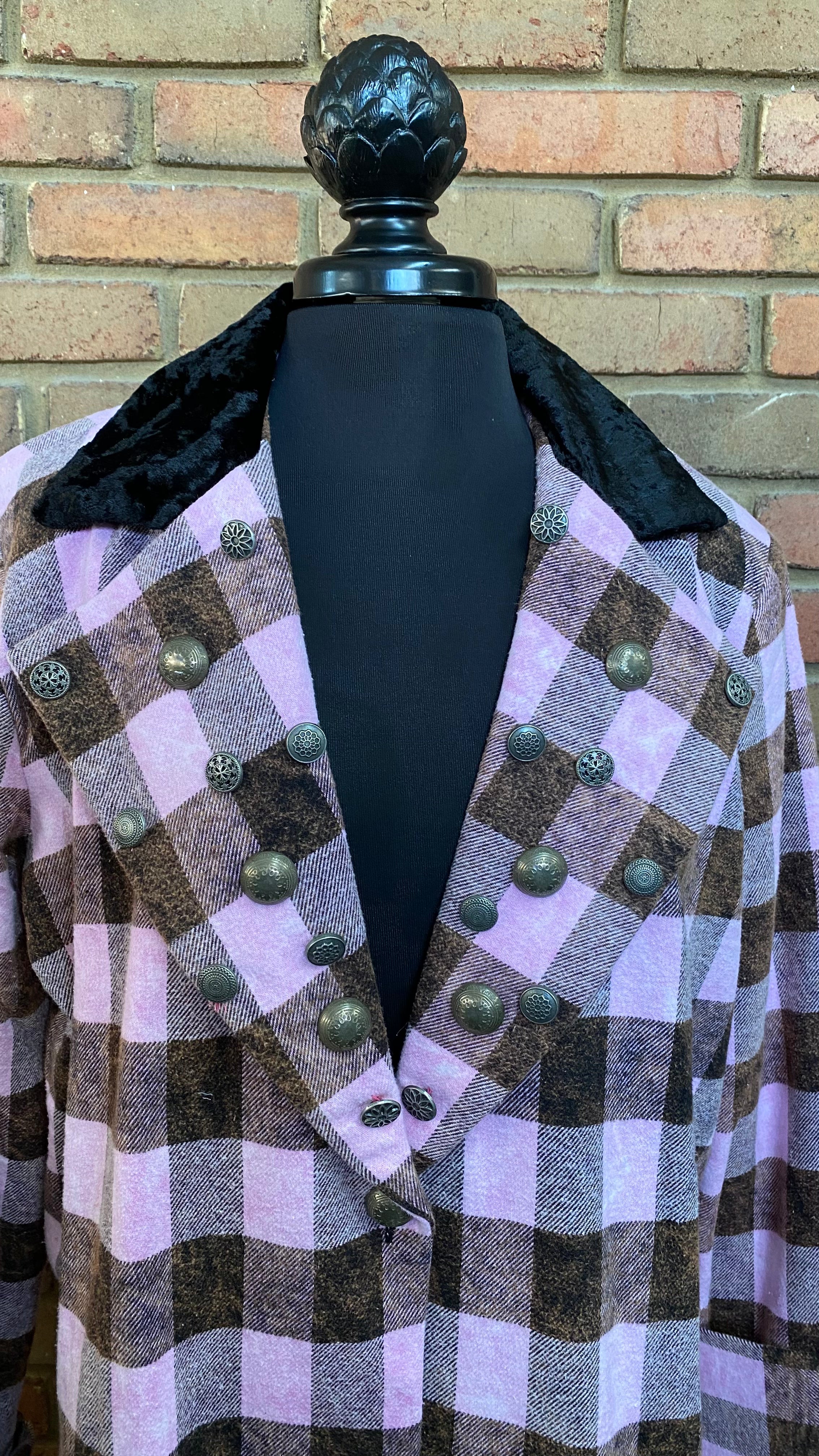 Pinkie Plaid Coat