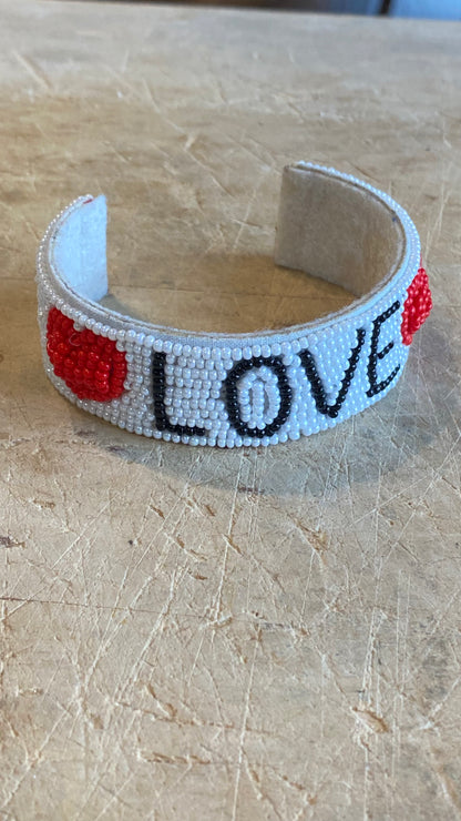 Beaded LOVE Bracelet