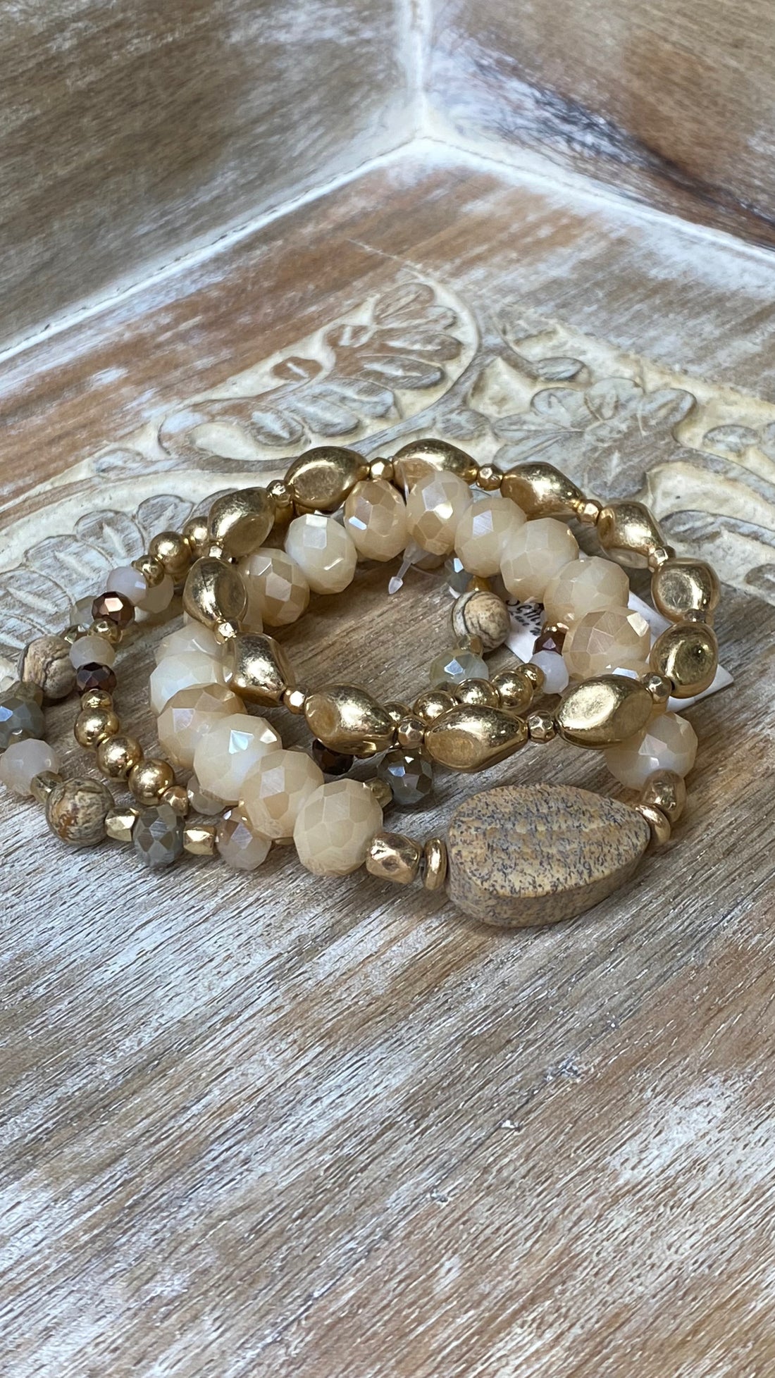 Gold and Cream Stretch Bundle