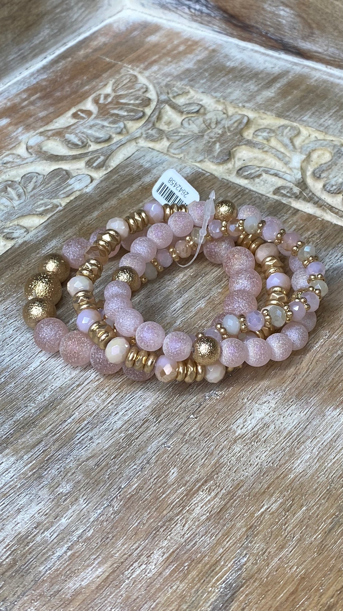 Gold and Pink Stretch Bundle