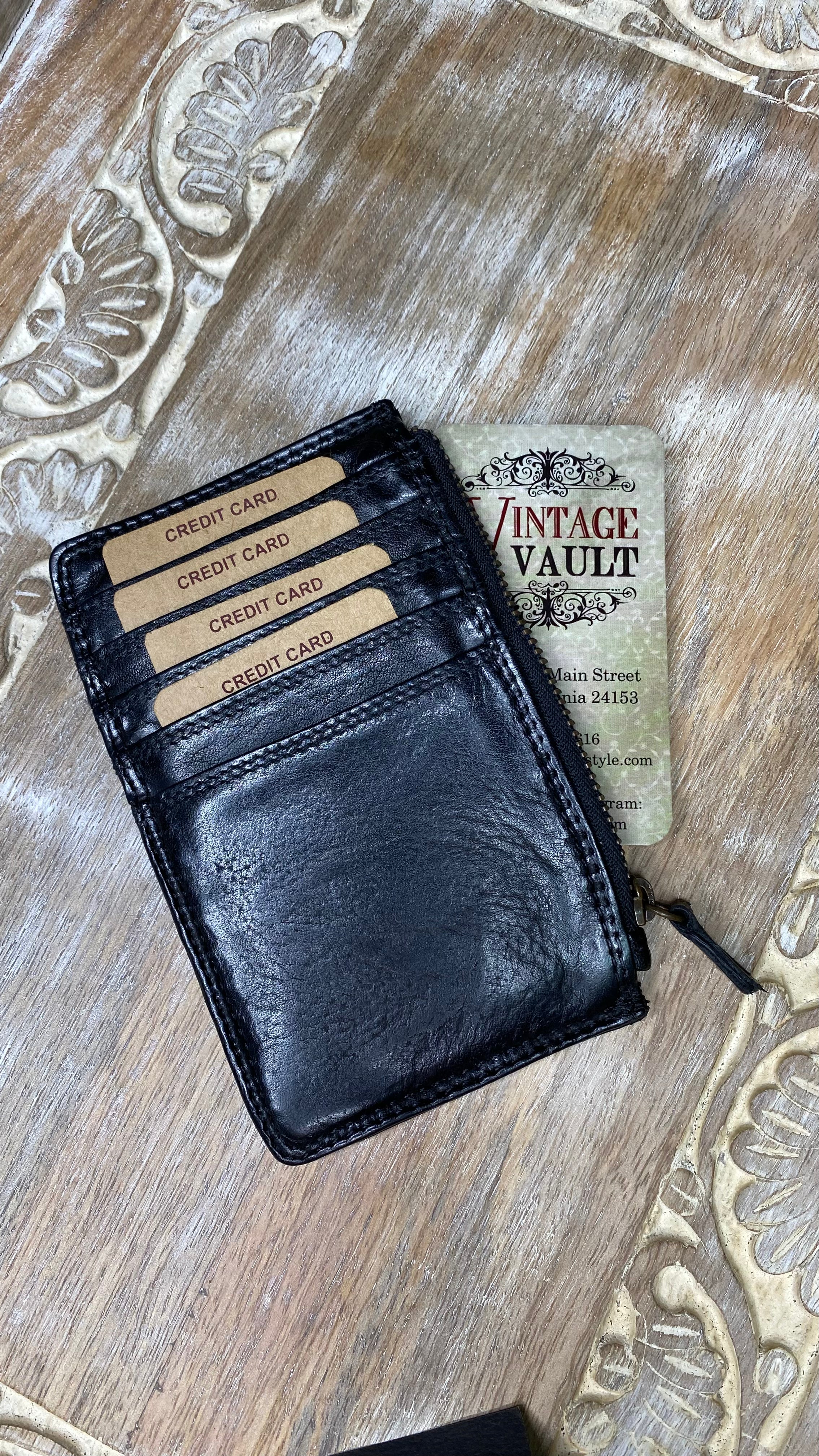 Black Credit Card Holder