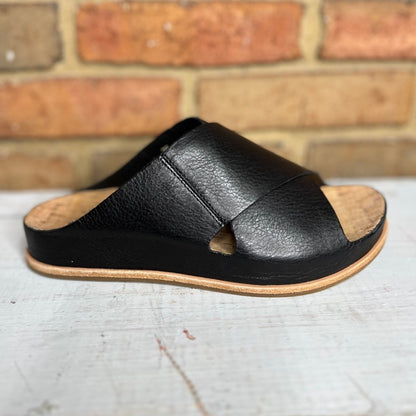 Tutsi Cross Band Sandal - Black