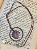 Circled Copper Disk Necklace