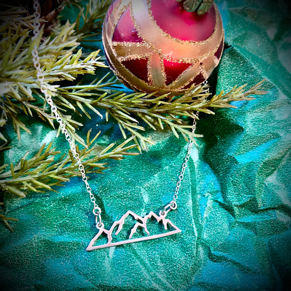Mountain Home Necklace - Sterling Silver