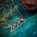 Mountain Home Necklace - Gold Filled