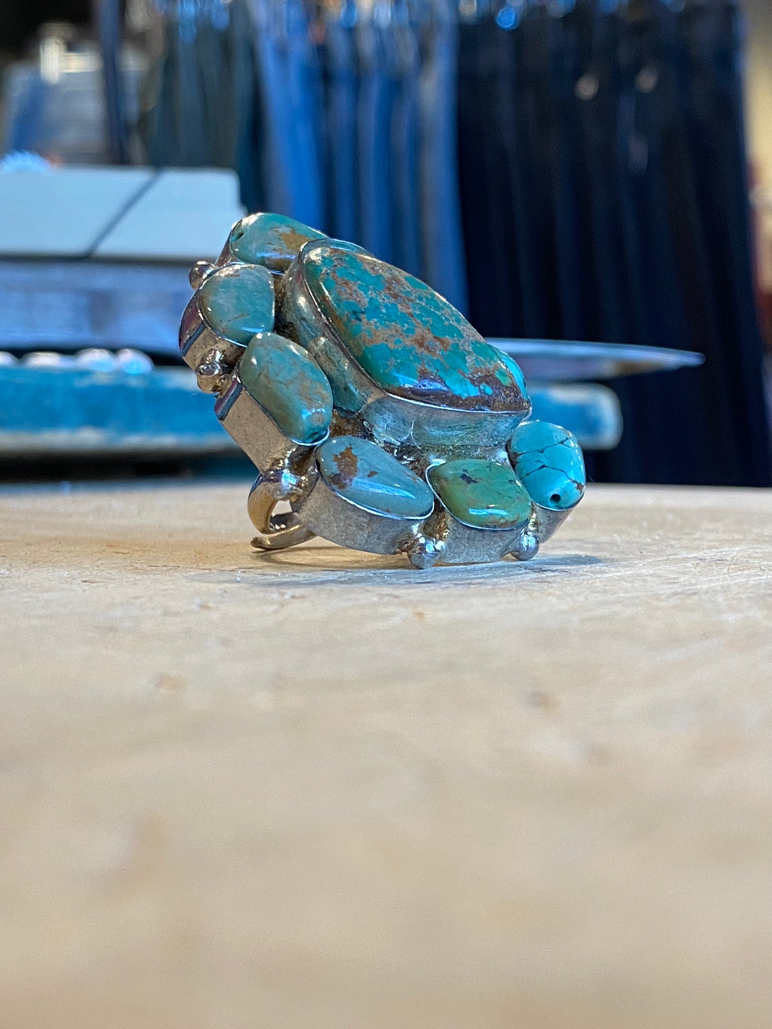 Turquoise Cluster Ring