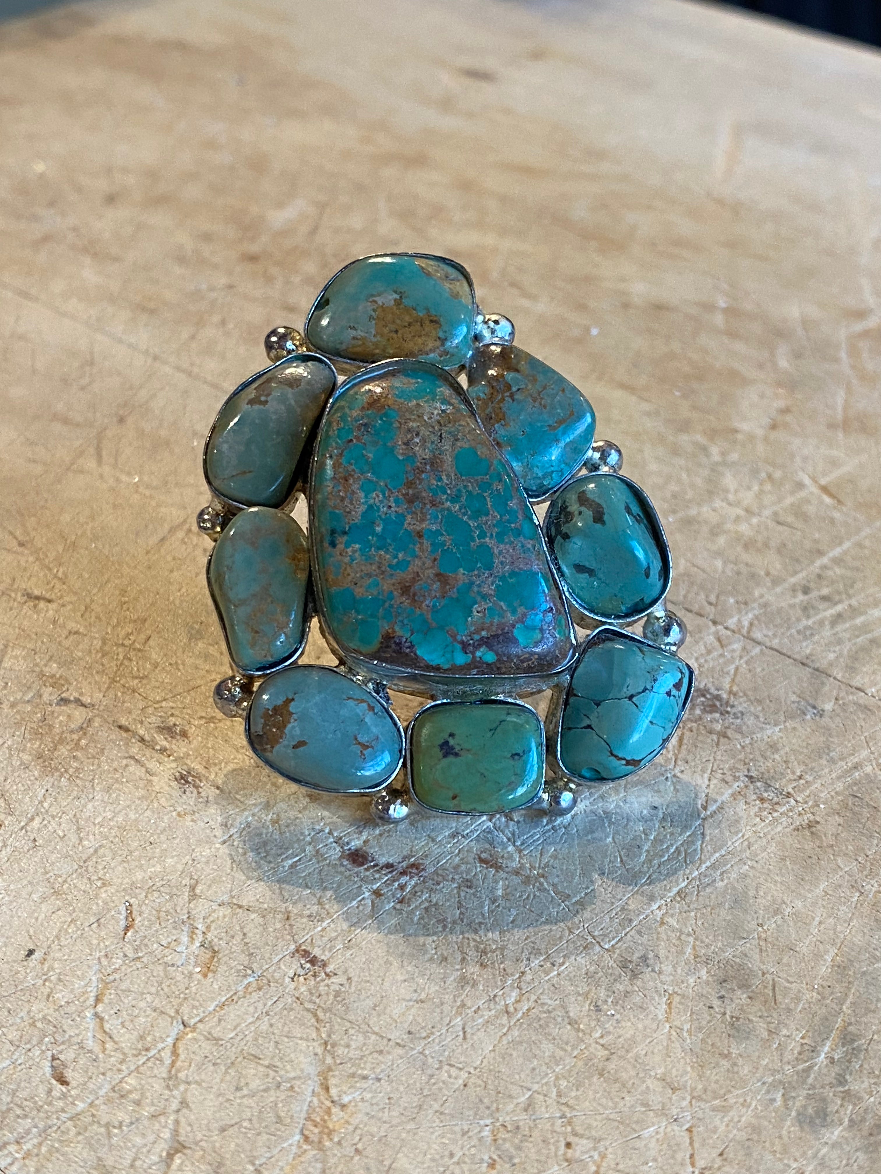 Turquoise Cluster Ring