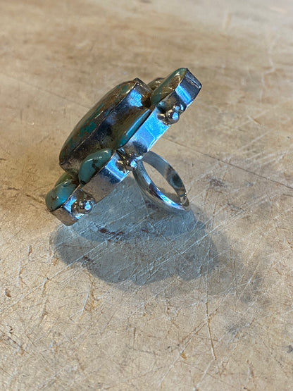 Turquoise Cluster Ring