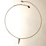 Simple Silver Dagger Necklace