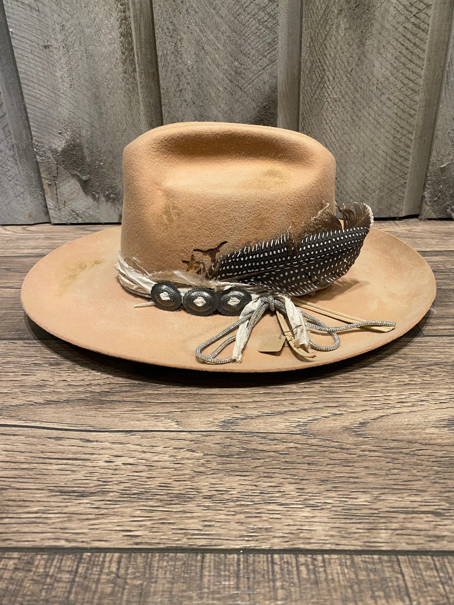 Blush Hand Distressed Hat