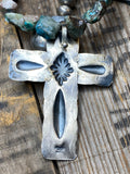 Navajo Turquoise Cross on Turquoise Necklace