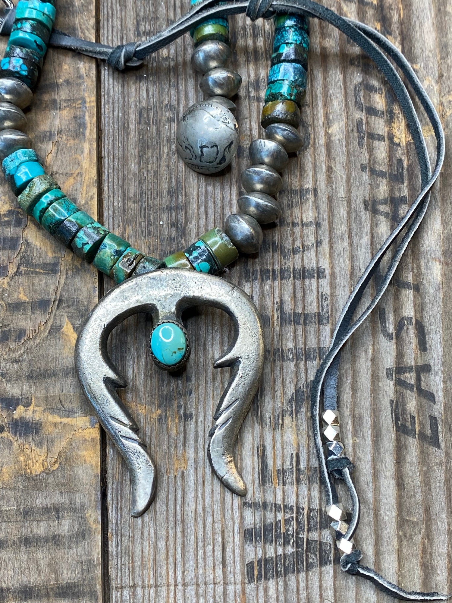 Navajo Naja on Turquoise Necklace