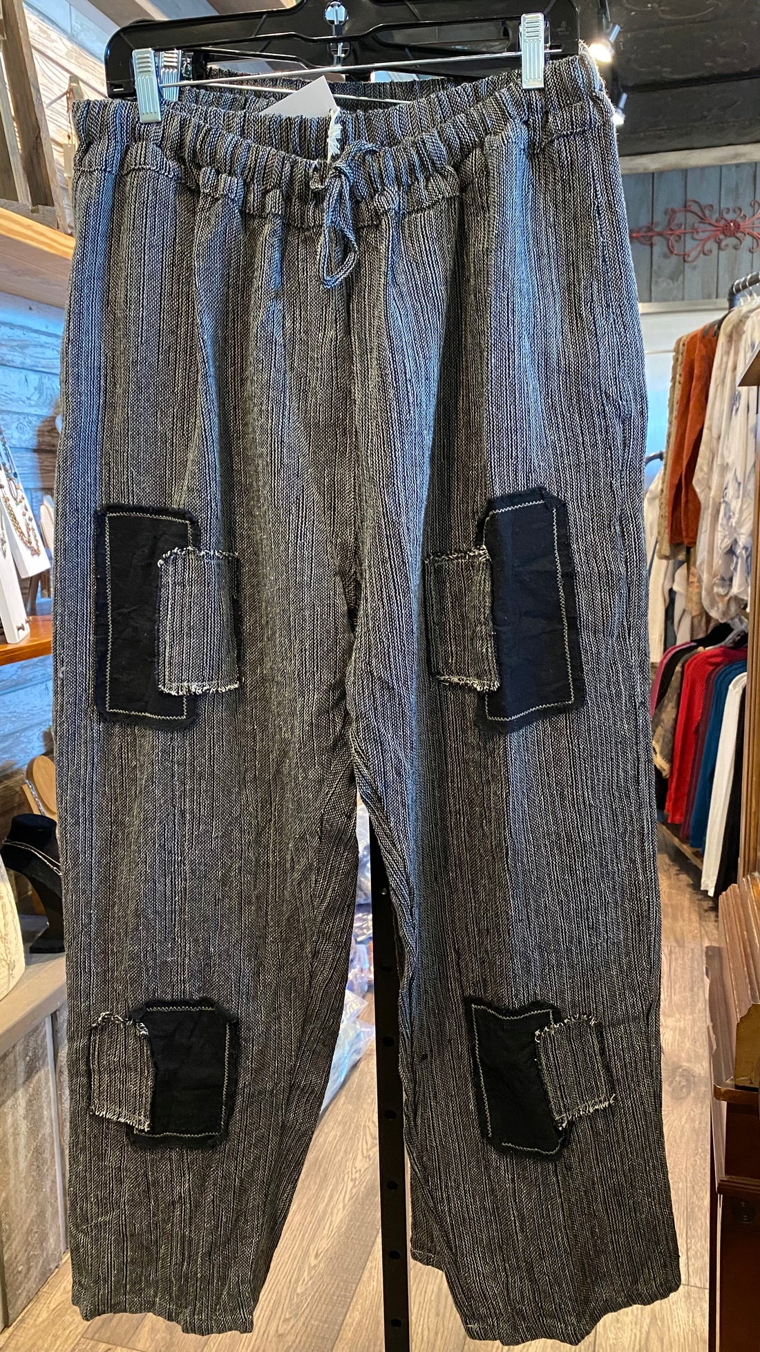 Linen Patchwork Pant