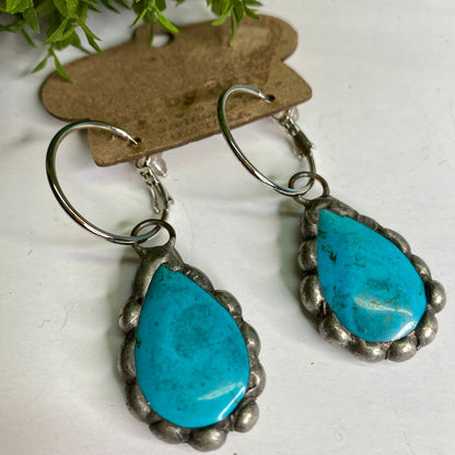 Turquoise Teardrop Earring