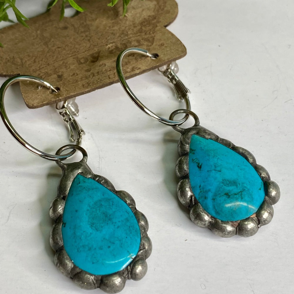 Turquoise Teardrop Earring