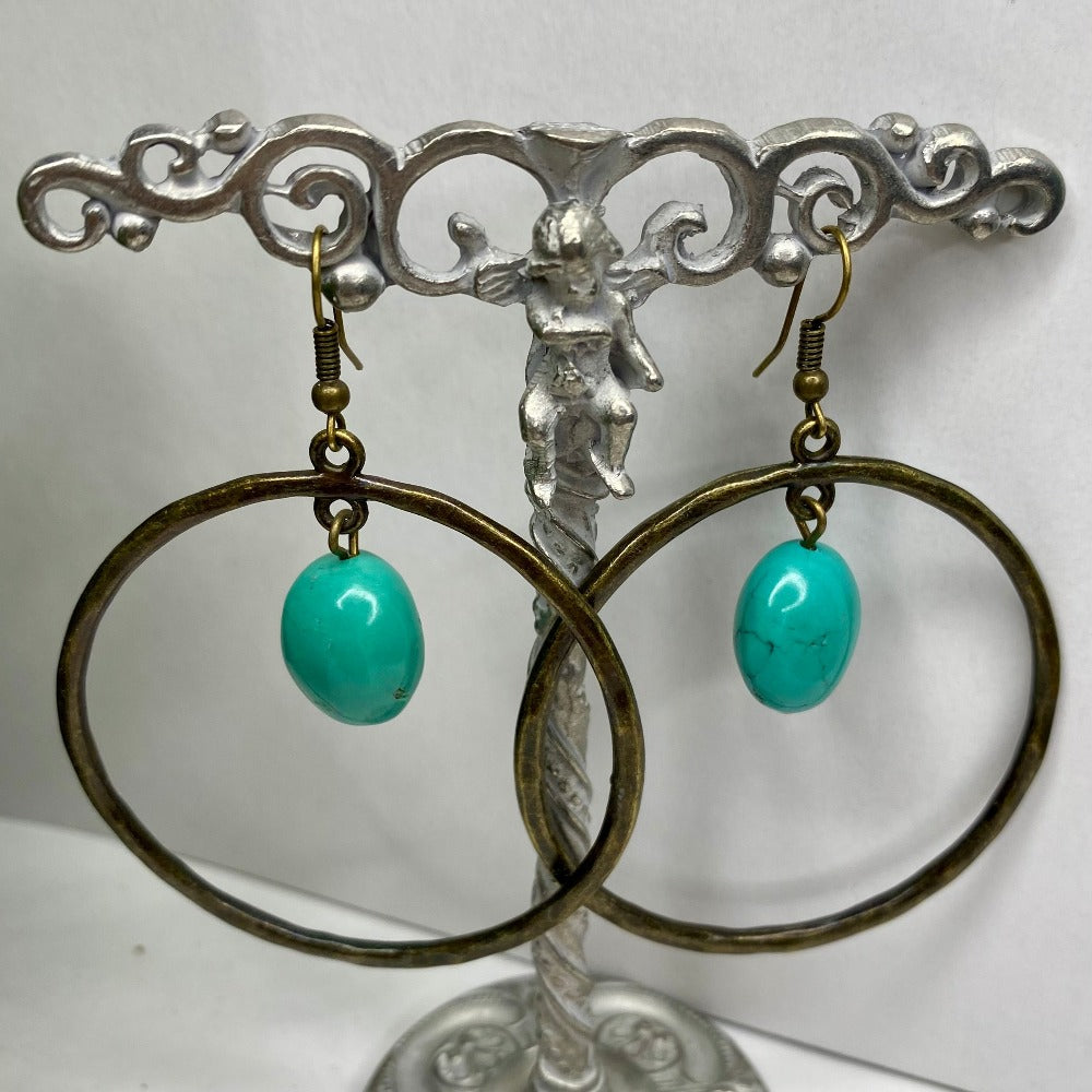 Encircled Stone Earring