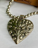 Tibetan Embossed Heart Necklace