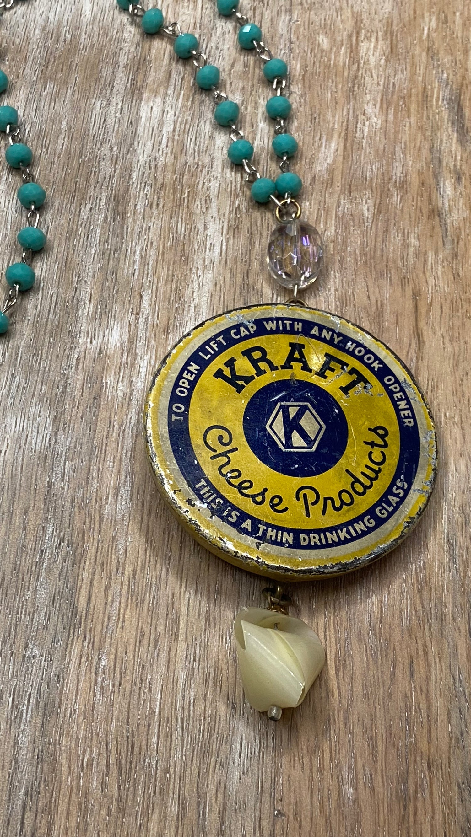 Kraft Cheese Tin Necklace