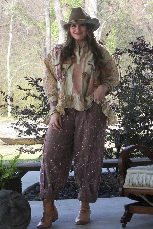 Taking Sides Pants - Sunset - Vintage Vault Boutique