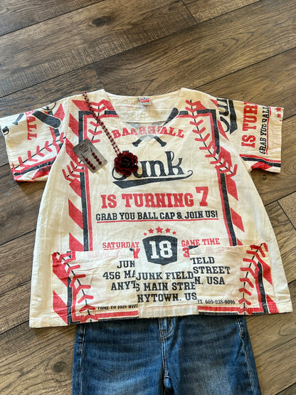 Junk Field Baseball Two Pocket Top