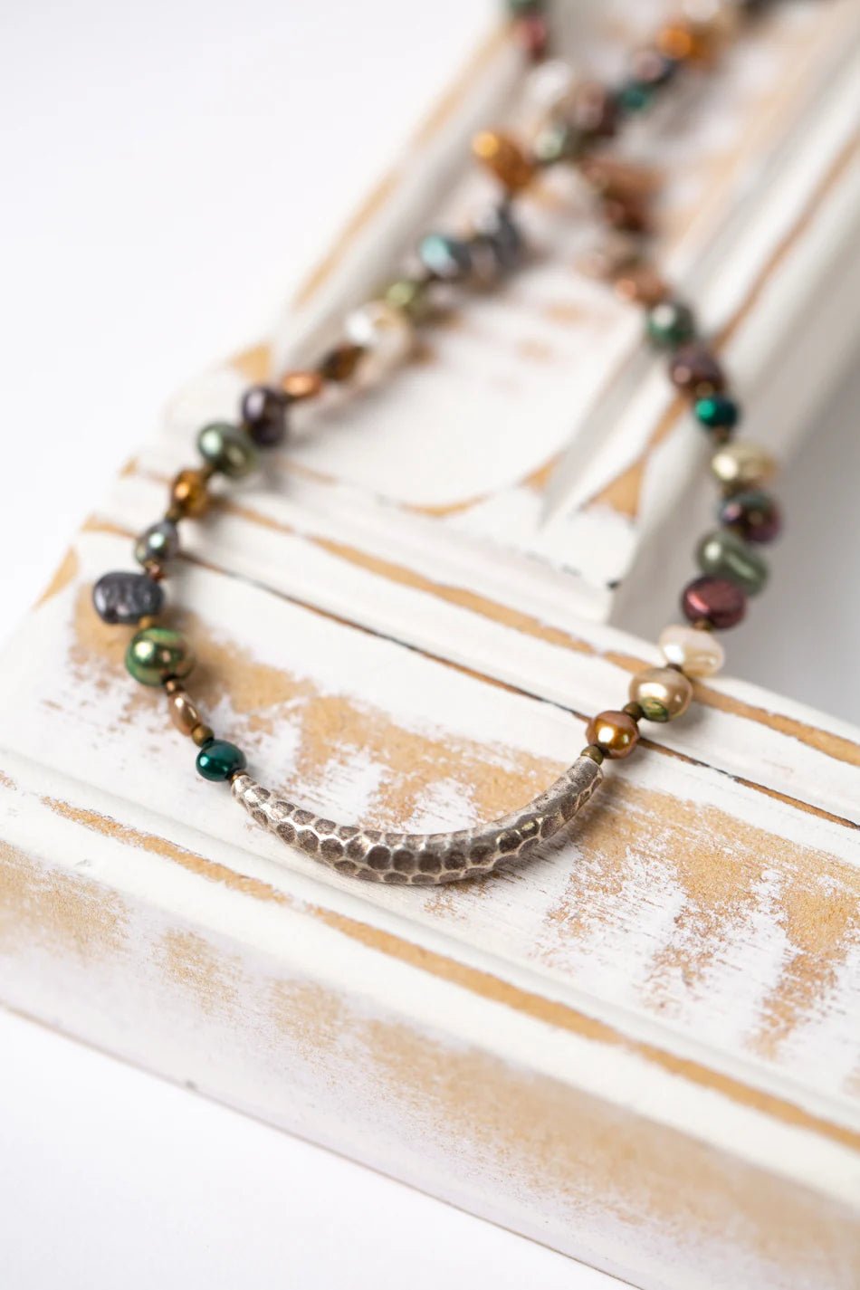 Imperfect Freshwater Pearl Necklace N001 - Vintage Vault Boutique