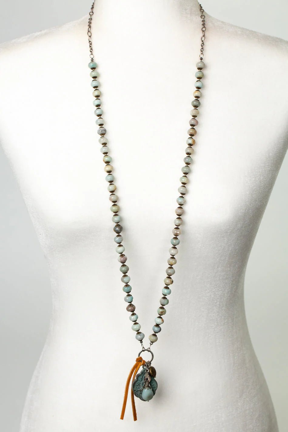 Integrity Long Statement Necklace N016 - Vintage Vault Boutique