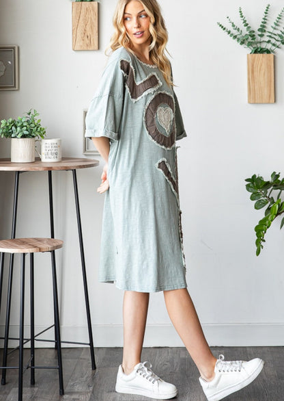 Tee Shirt LOVE Dress SAGE 