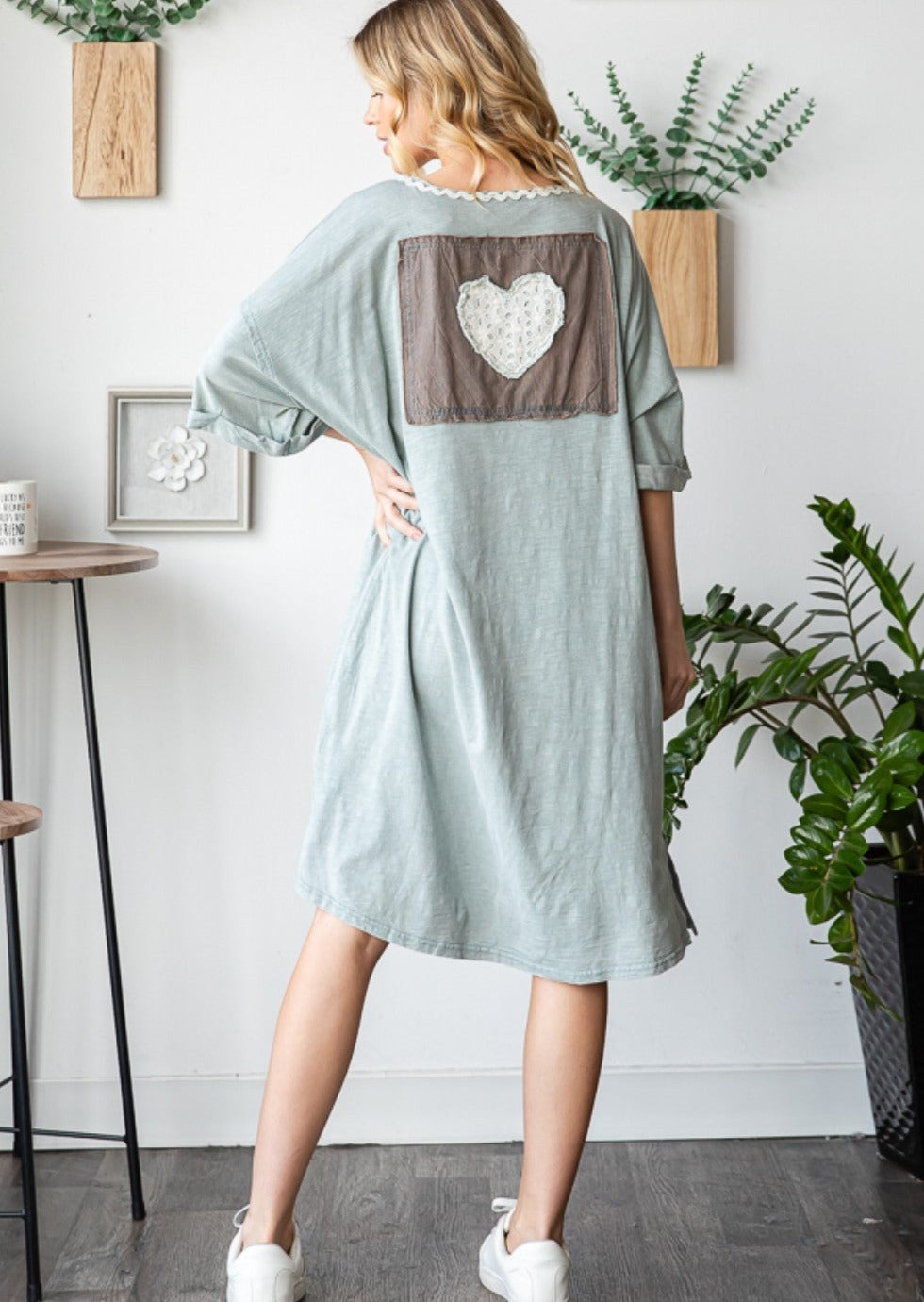 Tee Shirt LOVE Dress SAGE 