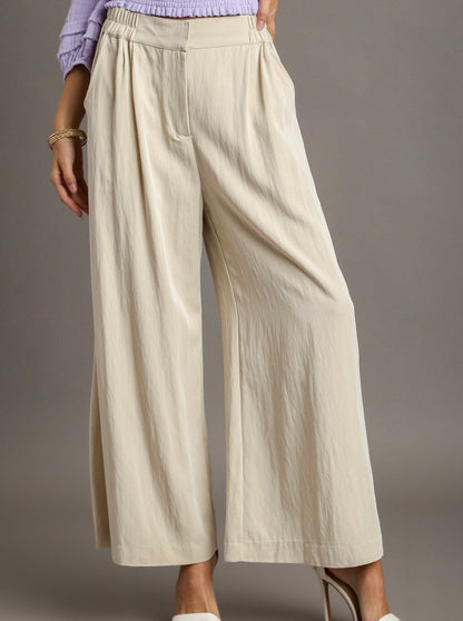 Eggshell Wide Leg Pant 